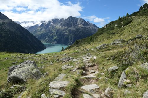 mountain lake landscape