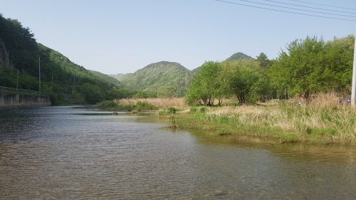 mountain river landscape