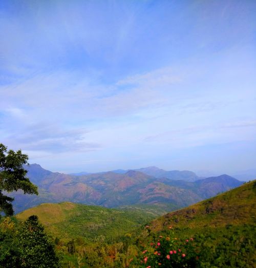 mountain outdoors sky