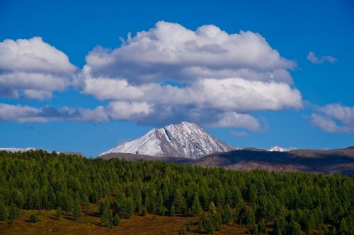 mountain sky clouds