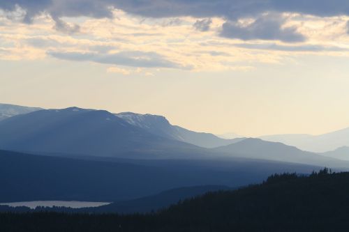 mountain panorama the nature of the