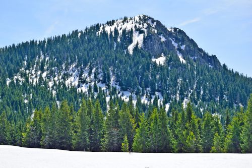 mountain snow nature