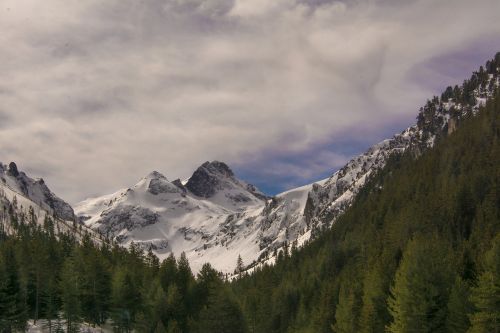 mountain snow panoramic