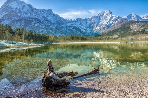 mountain lake nature