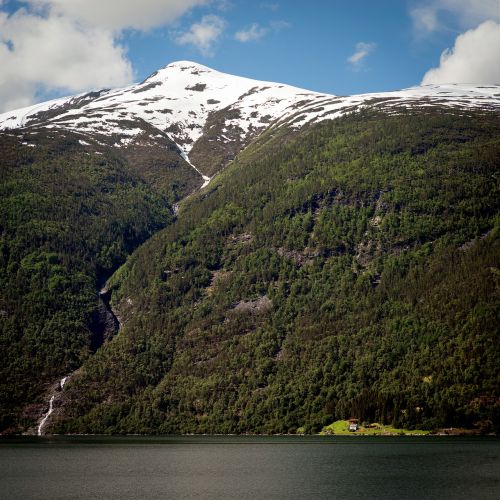 mountain water landscape