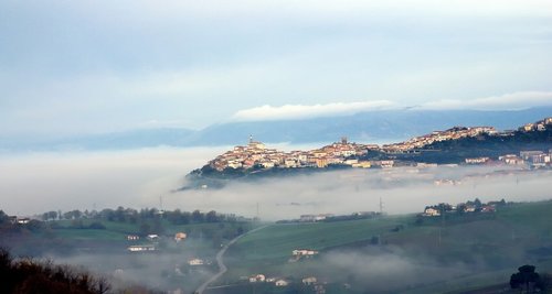 mountain  clouds  mist