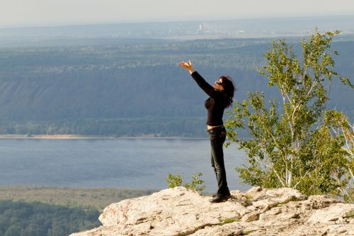 mountain girl river