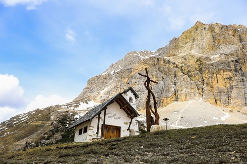 mountain  landscape  mountain chapel