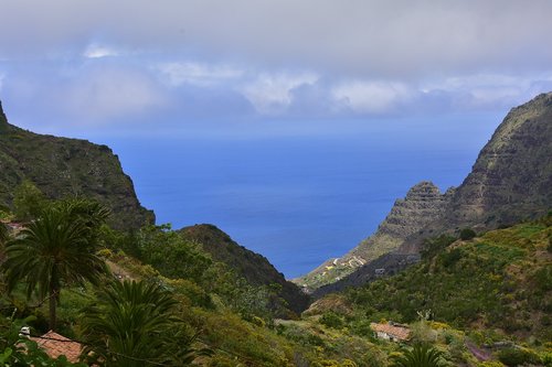 mountain  sea  landscape