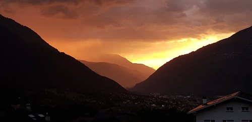 mountain  sunset  evening