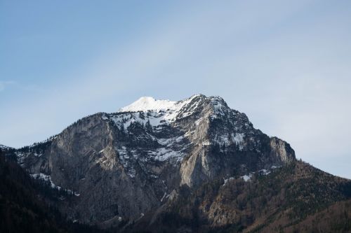 mountain alpine sky