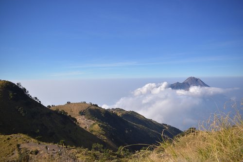 mountain  merapi  indonesia