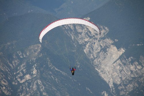 mountain  paragliding  lake garda