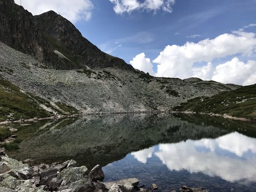 mountain  lake  sky