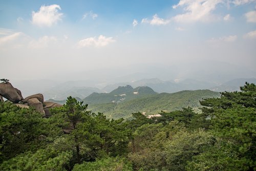 mountain  tianzhu mountain  cloud