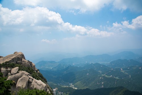 mountain  tianzhu mountain  cloud