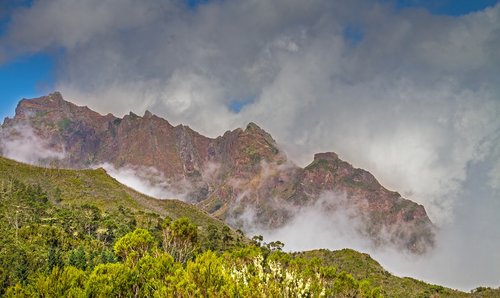 mountain  rock  cloud formation