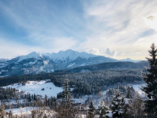 mountain  snow  mountains