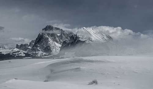 mountain  snow  snow landscape