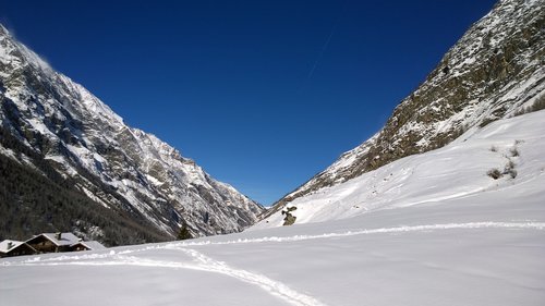 mountain  snow  landscape