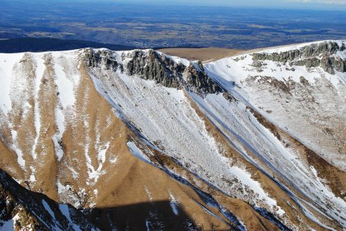 mountain snow massif central