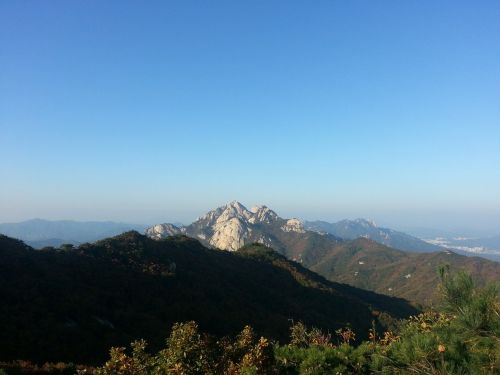 mountain sky rock