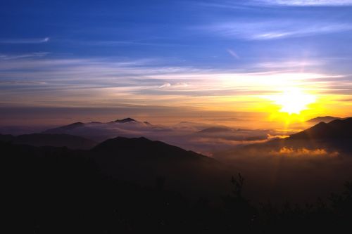 mountain sunrise solar