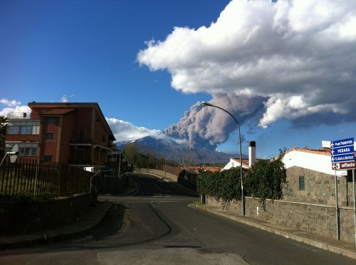 mountain etna ash