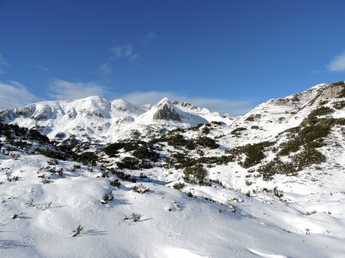 mountain sky snow