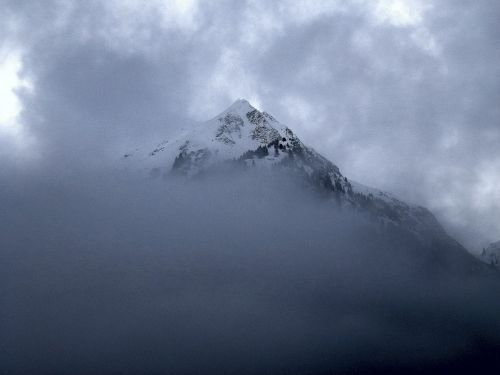 mountain fog landscape