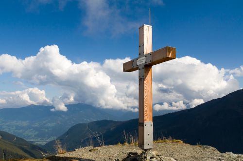 mountain summit cross