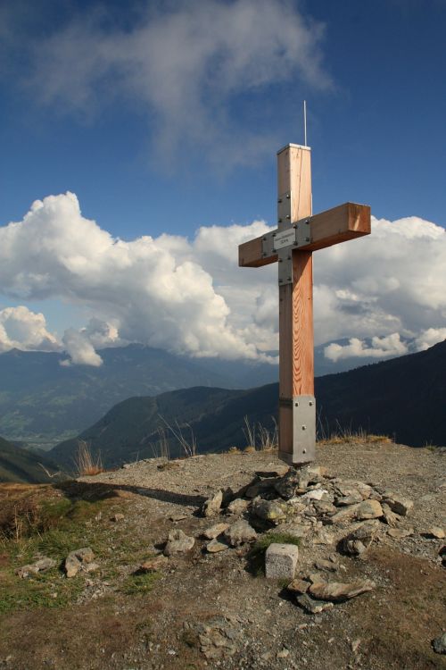 mountain summit cross