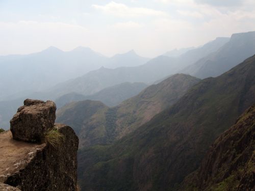 mountain cliff view