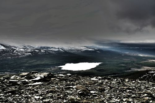 mountain winter landscape