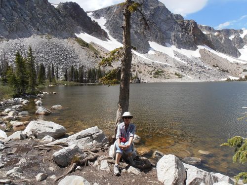 mountain lake landscape