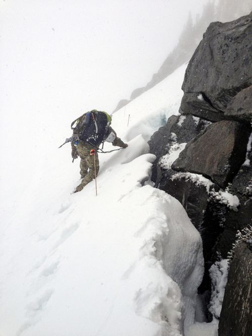 mountain climber snow