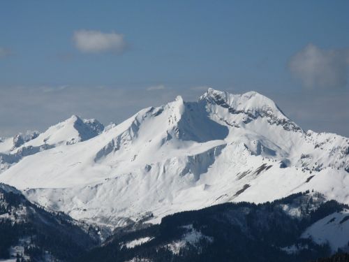 mountain alps snow