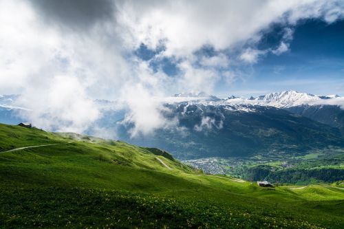 mountain sky spring