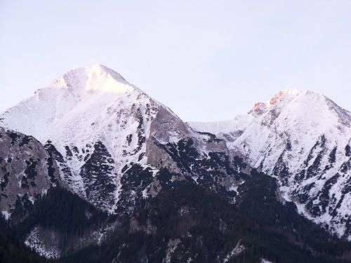 mountain tatra mountains snowy