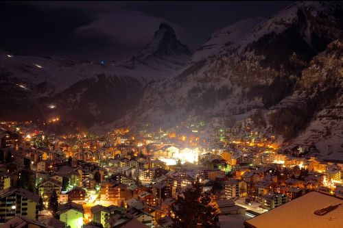 mountain village town