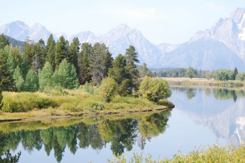 mountain river fall