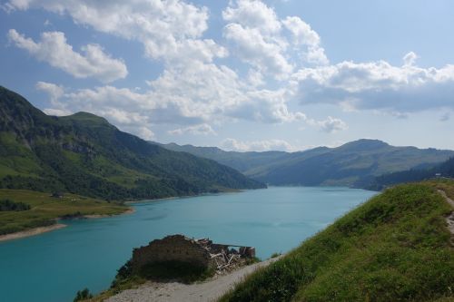 mountain lake alps