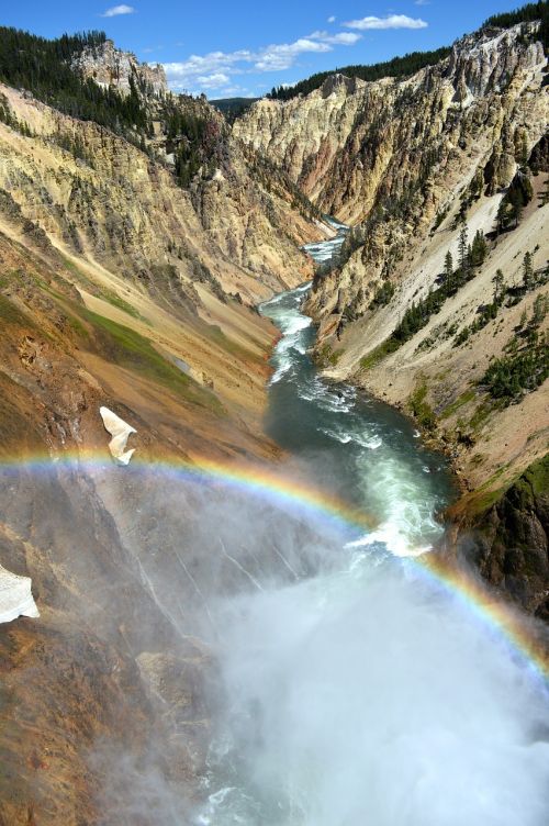 mountain river rainbow