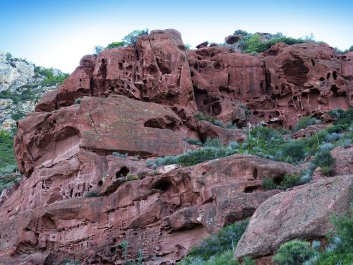 mountain sandstone red