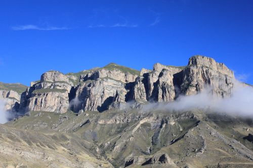 mountain caucasus clouds