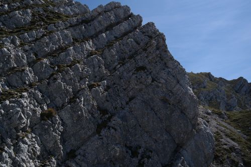 mountain layer rock layers