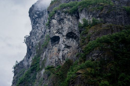 mountain side cliff
