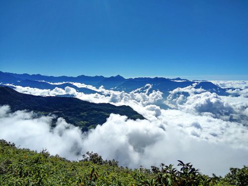 mountain and cloud nepal nepal landscape