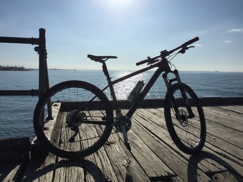 mountain bike ocean summer