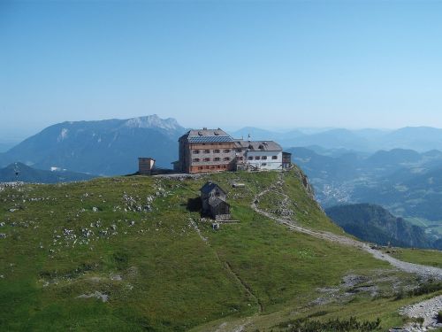 mountain hut alpine watzmann